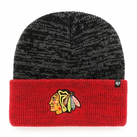 47 Brand Two Tone Brain Freeze Cuff Knit NHL Chicago Blackhawks Téli sapka
