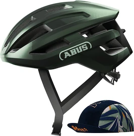 Abus Powerdome Ace Moss Green Kerékpáros sisak