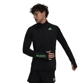 adidas Adizero Warm 1/2 Zip LS Black Férfipóló