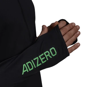 adidas  Adizero Warm 1/2 Zip LS Black Férfipóló XL