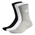 adidas  Cushioned Crew Socks 3 Pairs Grey/White/Black  Zokni M