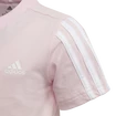 adidas  Essentials 3-Stripes Clear Pink Gyerekpóló 122 cm