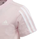 adidas  Essentials 3-Stripes Clear Pink Gyerekpóló 122 cm