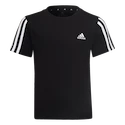 adidas  Essentials 3-Stripes T-Shirt Black Gyerekpóló 116 cm