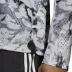 adidas  FAST AOP JKT grey one/white Férfidzseki