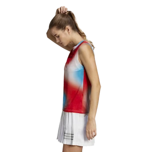 adidas  Melbourne Printed Match Tank White/Red/Blue Női ujjatlan póló