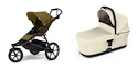 Babakocsi sportive Thule Urban Glide 3 Nutria green + Mózeskosár Soft beige