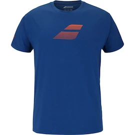 Babolat Exercise Big Flag Tee Men Dark Blue Férfipóló