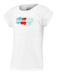 Babolat  Exercise Cotton Tee Girl White Lánykapóló