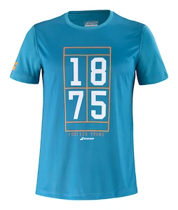 Babolat  Exercise Graphic Tee Blue Gyerekpóló