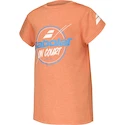 Babolat  Exercise Graphic Tee Boy Vibrant Orange Gyerekpóló