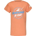 Babolat  Exercise Graphic Tee Boy Vibrant Orange Gyerekpóló