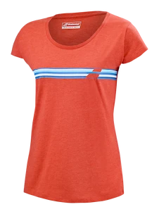 Babolat  Exercise Stripes Tee Poppy Red Női póló S