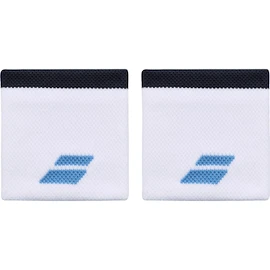 Babolat Logo Wristband White/Drive Blue Csuklópántok