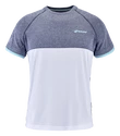 Babolat  Play Crew Neck Tee Men White/Blue Heather Férfipóló L