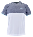 Babolat  Play Crew Neck Tee Men White/Blue Heather Férfipóló XXL