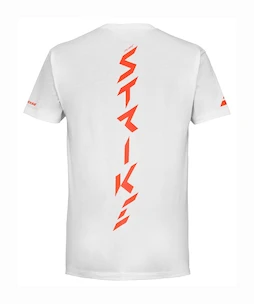 Babolat  Strike Cotton Tee Jr White/Strike Red Gyerekpóló 8 - 10 év