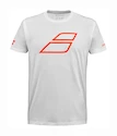 Babolat  Strike Cotton Tee Jr White/Strike Red Gyerekpóló 8 - 10 év