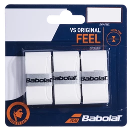 Babolat VS Grip Original X3 (3 Pack) White Felső nyélvédő overgrip