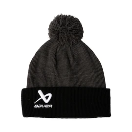 Bauer 2Tone Knit Pom Black/Grey Kötött sapka