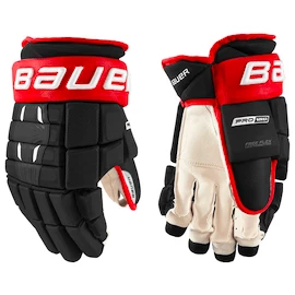 Bauer Pro Series Black/Red Intermediate Hokikesztyűk