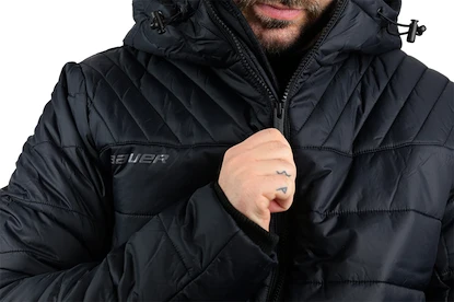 Bauer Supreme Hooded Puffer Black Férfidzseki