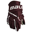 Bauer Supreme M5PRO Maroon Senior Hokikesztyűk 15 hüvelyk