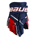 Bauer Supreme M5PRO Navy/Red/White Intermediate Hokikesztyűk 12 hüvelyk