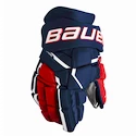 Bauer Supreme MACH Navy/Red/White Senior Hokikesztyűk 15 hüvelyk