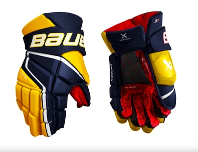 Bauer Vapor 3X Navy/Gold Intermediate Hokikesztyűk