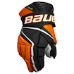 Bauer Vapor Hyperlite Black/Orange Senior Hokikesztyűk 15 hüvelyk