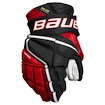 Bauer Vapor Hyperlite Black/Red Senior Hokikesztyűk 15 hüvelyk