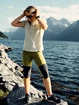 Bergans  Fløyen V2 3/4 W Pants Olive Green Női leggings