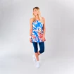 BIDI BADU  Aluna Tech Tank Dark Blue/Neon Red Női ujjatlan póló