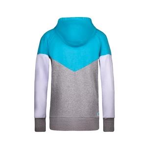 BIDI BADU  Flavia Lifestyle Hoody Aqua/Grey White Női melegítőfelső S