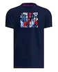 BIDI BADU  New York 2024 Chill Tee Dark Blue/Red Férfipóló