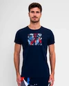 BIDI BADU  New York 2024 Chill Tee Dark Blue/Red Férfipóló