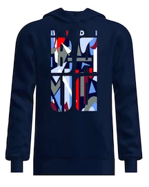 BIDI BADU New York 2024 Logo Chill Hoody Dark Blue/Red Férfi-melegítőfelső