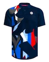 BIDI BADU  New York 2024 Polo Dark Blue/Red Férfipóló