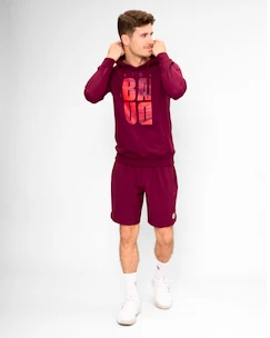 BIDI BADU  Protected Leafs Chill Hoody Bordeaux Férfi-melegítőfelső L