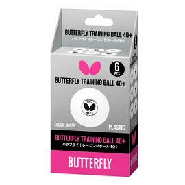 Butterfly Training Ball 40+ White (6 ks) Labdák