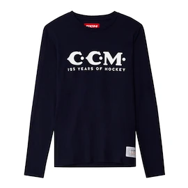 CCM 125 Anniversary LS Tee Navy Férfipóló