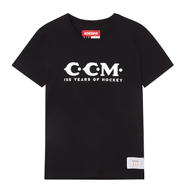 CCM 125 Anniversary SS Tee Black Női póló