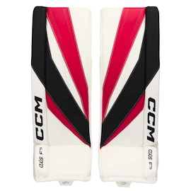 CCM Axis F5 Black/Red/White Junior Kapus lábszárvédők