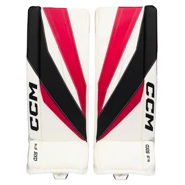 CCM Axis F9 Black/Red/White Senior Kapus lábszárvédők