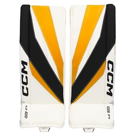 CCM Axis F9 Black/Yellow Senior Kapus lábszárvédők