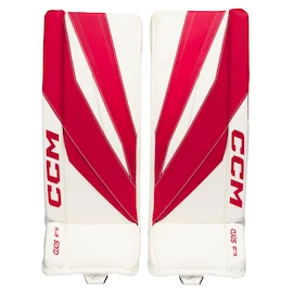 CCM Axis F9 Red/White Intermediate Kapus lábszárvédők