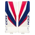 CCM Axis F9 White/Red/Blue Intermediate Kapus lábszárvédők 31 + 1 hüvelyk