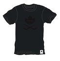 CCM  Blackout Leaf SS Tee Black Férfipóló S