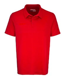 CCM Fitted Polo Red Férfipóló